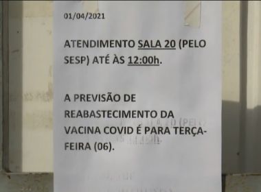 Itabuna: Vacinação em Itabuna só será retomada na terça-feira