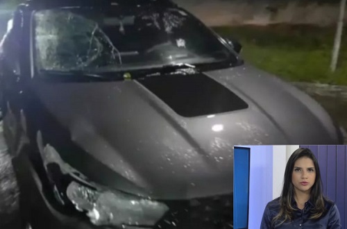 Homem morre atropelado por carro conduzido por apresentadora da TV Santa Cruz
