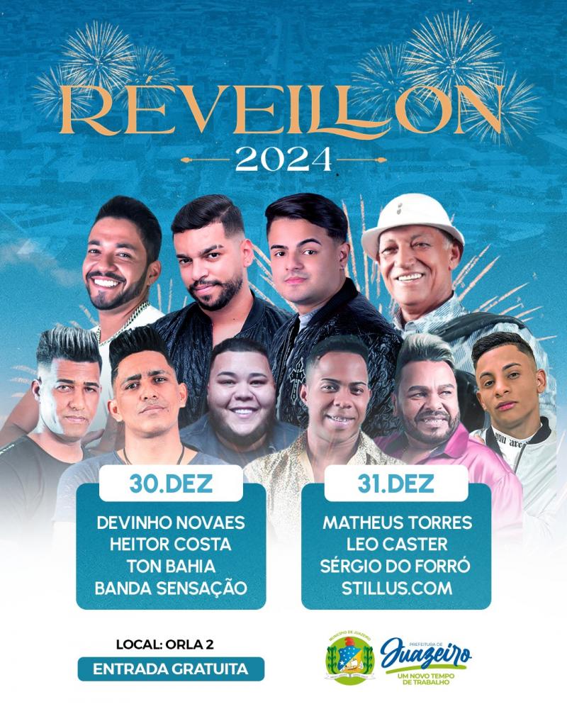 Réveillon 2024: Gestão Suzana Ramos anuncia dois dias de festa para a chegada do Ano Novo